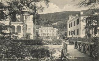 Trencsénteplic, Gróf Seldern nyaralók, kiadja Wertheim Zsigmond / villas (EK)