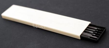 Bohemai Works márkájú régi csehszlovák grafitbetét szett ceruzához, összesen 12 db, saját dobozában