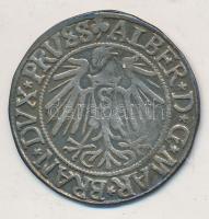 Porosz Hercegség 1542. 1Gr Ag "Brandenburgi Albert" (1.8g) T:2-  Duchy of Prussia 1542. 1 Groschen Ag "Albrecht von Brandenburg" (1.8g) C:VF