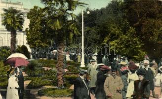 Abbazia, Park Angolina, Promenade at the concert (Rb)