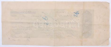 Osztrák-Magyar Monarchia 1882. Kitöltött 40kr-os váltó, 448Ft értékben T:III,III-