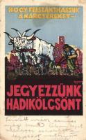 Hogy felszánthassuk a harctereket, jegyezzünk hadikölcsönt! / military loan, propaganda s: Haranghy (fl)