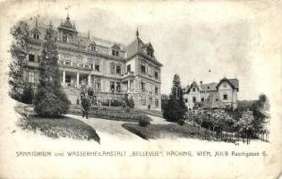 Vienna, Wien XIII. Hacking; Sanatorium und Wasserheilanstalt Bellevue (EK)