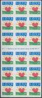 Greeting stamp foil sheet, Üdvözlő bélyeg fólialap