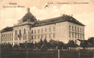 Szászváros, Főgimnázium / grammar school (ázott / wet damage)