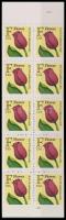 Virág; Tulipán F bélyegfüzet, Flowers, Tulips F stampbooklet