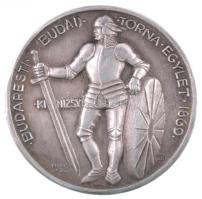Berán Lajos (1882-1943) ~1930. "Budapesti (Budai) Torna Egylet 1896 - Kinizsy" Ag díjérem "LE (Ludwig Ede)" beütéssel (16.23g/33mm) T:2 HP 1414.