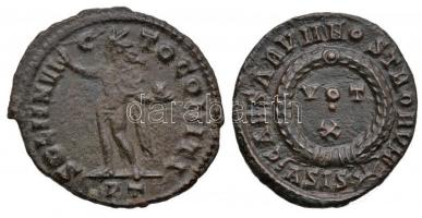 Római Birodalom / Ticinum / I. Constantinus 312-313. Follis Cu (3,30g) + Siscia / Crispus 321-324. F...