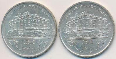 1993. 200Ft Ag "MNB" (2x) T:2,2-