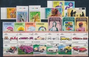 1982-1983 26 db bélyeg, közte teljes sorok, ívszéli értékek és párok, 1982-1983 26 stamps with sets