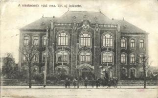Vác, Siketnémák orsz. kir. új intézete, Hajos Arno fényképész kiadása (fa)