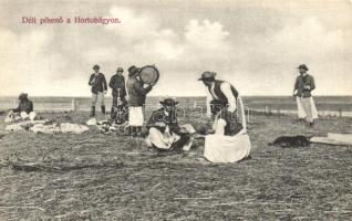 Hortobágy, Déli pihenő, kiadja Pongrácz Géza