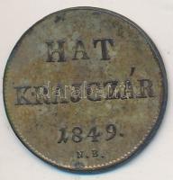 1849NB 6Kr Ag T:2,2- patina Adamo B3