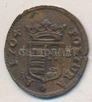 1704KB Rézpoltúra "II. Rákóczi Ferenc" Körmöcbánya (2.75g) T:2- ph.
Hungary 1704KB Poltura...