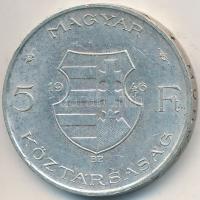 1946. 5Ft Ag "vastag Kossuth" T:2- ph. Adamo F8