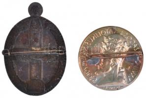 1935. "XXVI. Országos Katolikus Nagygyűlés" Cu jelvény (42x28mm) +  Pankotai Farkas Béla (...