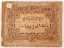 1846 Nemzeti örömemlék főherczeg József nádorispán ő fensége félszázados nádorsága ünnepének dicsőítésére. Pest, 1846, Beimel József. Elején rézmetszettel József nádorról családjáról. Kicsit laza, szakadozott, utólag javított gerincű kartonált papírkötésben, az első néhány lap félig kijár, egyébként jó állapotban. /  With a copper etching about Archduke Joseph, Palatine of Hungary and his family. In a bit loose and worn out cardboard binding, otherwise in good condition.