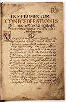 II. Rákóczi Ferenc vezérlőfejedelem és a szövetkezett rendek 1705. szeptember 20-ikán a szécsényi gy...