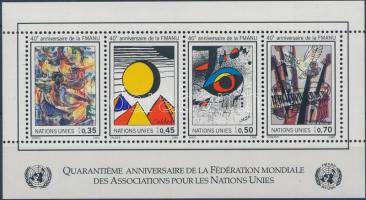 1986 ENSZ, festmények blokk Mi 4