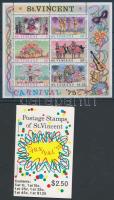 Carnival stamp booklet + block, Karnevál bélyegfüzet + blokk
