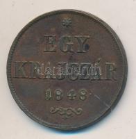 1848. 1kr Cu T:2,2-