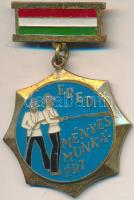 ~1970. "Eredményes munkáért" zománcozott tombak tűzoltó kitüntetés T:2,2-