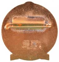 ~1970-1980. "Kiváló Tűzoltó" aranyozott, zománcozott fém jelvény (35x36mm) T:2