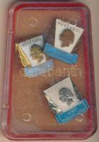 ~1970-1980. "Hűséggel a nép egészségéért" arany, ezüst és bronz fokozatú kitüntető jelvény nem eredeti tokban T:1