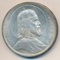 1938. 5P Ag "Szent István" T:2 patina
Adamo P8.1