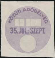 1935 Közúti adóbélyeg