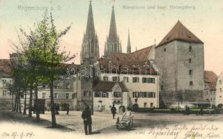 Regensburg, Römerturm, byr. Herzogsburg / tower, castle