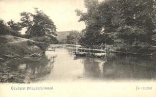 Püspökfürdő, tó, kiadja Helyi László / lake