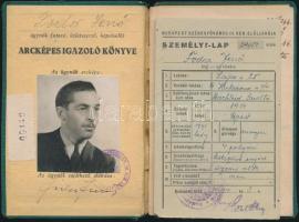 1942 Bp., Budapest Székesfőváros III. kerület elöljárósága által kiállított fényképes ügynöki igazoló könyv személyi lappal