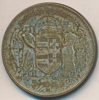 1930. 5P Ag "Horthy jobbra" T:3 patina Adamo P8