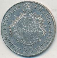 1848B 20Kr Ag "V. Ferdinánd" T:2 kis patina