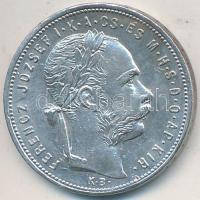 1881KB 1Ft Ag "Ferenc József / Középcímer" T:2,2-
Adamo M15