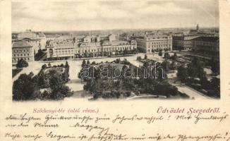 1898 Szeged, Széchenyi tér alsó része (vágott / cut)