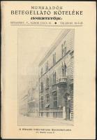 cca 1910-1920 A Munkaadók Betegellátó Kötelékének Dr. Mandler Szanatórium képes ismertetője, 8p