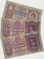 18db vegyes magyar korona, pengő, forint bankjegy T:vegyes