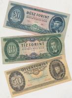 18db vegyes magyar korona, pengő, forint bankjegy T:vegyes