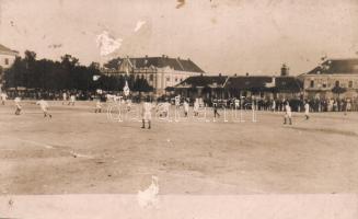 Körmend, Labdarúgó mérkőzés, Steindl Károly udv. fényképész photo (lyuk / pinhole)