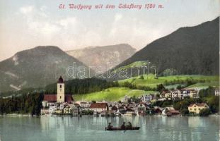 St. Wolfgang im Salzkammergut, Wolfgangsee, Schafberg / lake, mountain, boat
