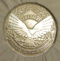 Modern emlékplakett "Katonai Felderítő Hivatal" ezüstözött, díszdobozban T:1