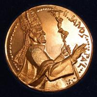 1991. "Pápa látogatás" emlékérem, tombak bronzzal futtatva, díszdobozban