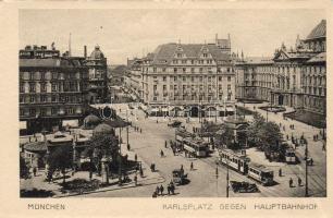 München Főpályaudvarral München with Railway station München mit Hauptbahnhof
