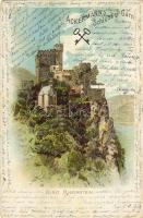 1899 Burg Rheinstein Litho