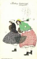 Christmas, girls, B.K.W.I. 3121-4. s: Mela Koehler (fa)