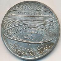 1986. 500Ft Ag "Mexikói Labdarúgó VB-stadion" T:BU ujjlenyomat, patina