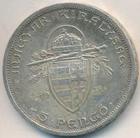 1938. 5P Ag "Szent István" T:2 Adamo P8.1