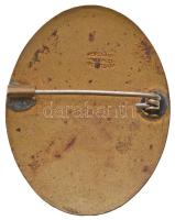 1920-1945. "Önkéntes Ápolónő" zománcozott fém jelvény, hátoldalán "MORZSÁNYI BUDAPEST...